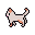 A walking pixel cat